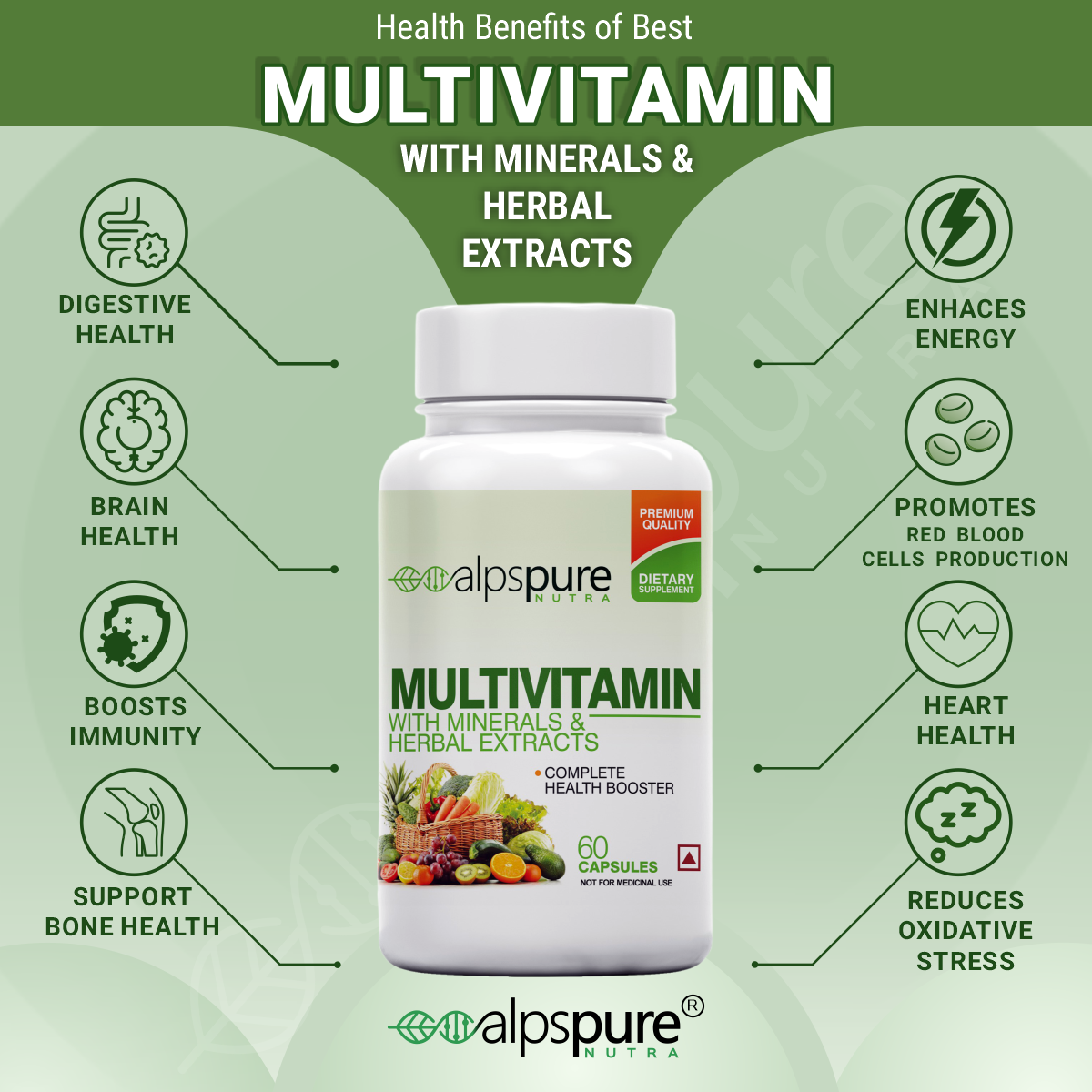 Unisex-Daily Life Multivitamin-Non Veg